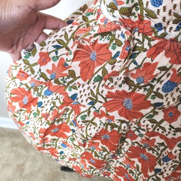 &merci Lindsay Boho Floral Puff Sleeve Dress Size M - Picture 4 of 6